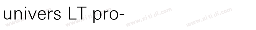 univers LT pro字体转换
